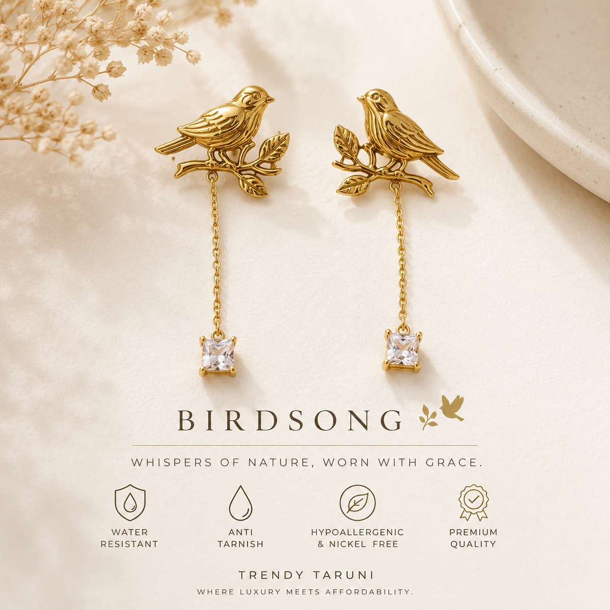 Birdsong Drop Earrings