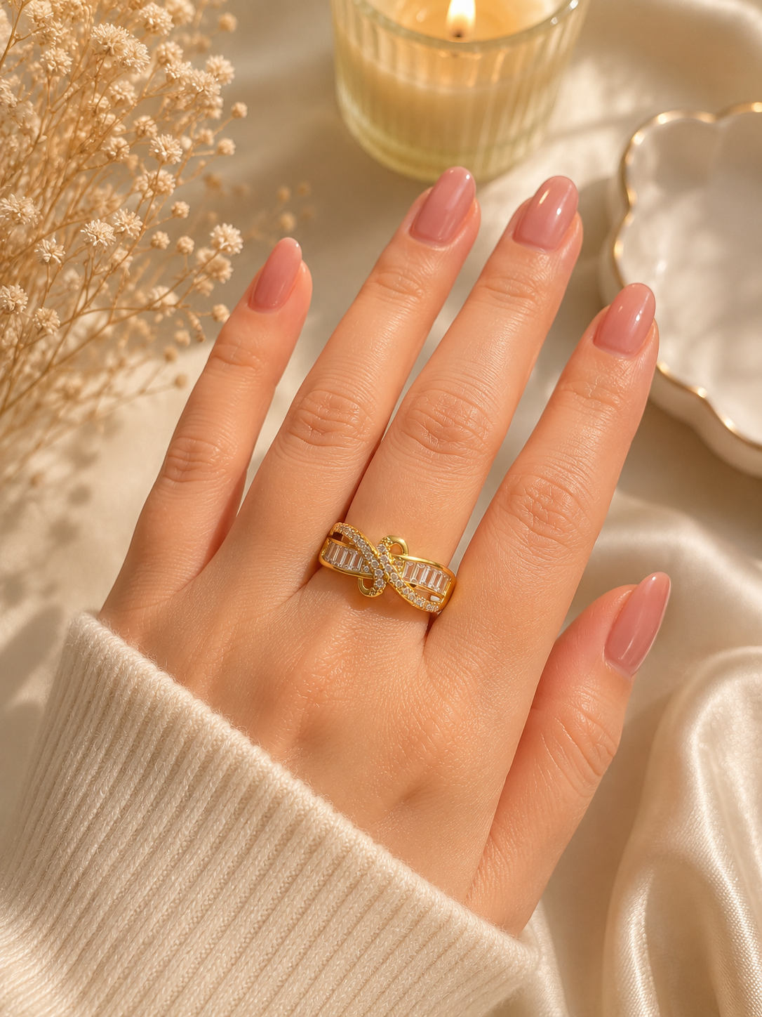Celeste Knot Ring