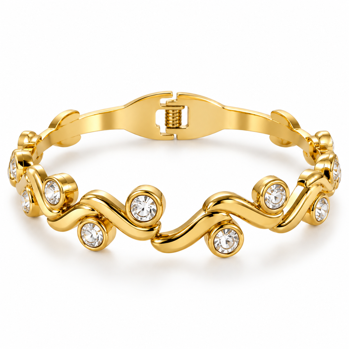 Celestial Wave Front-Open Bracelet