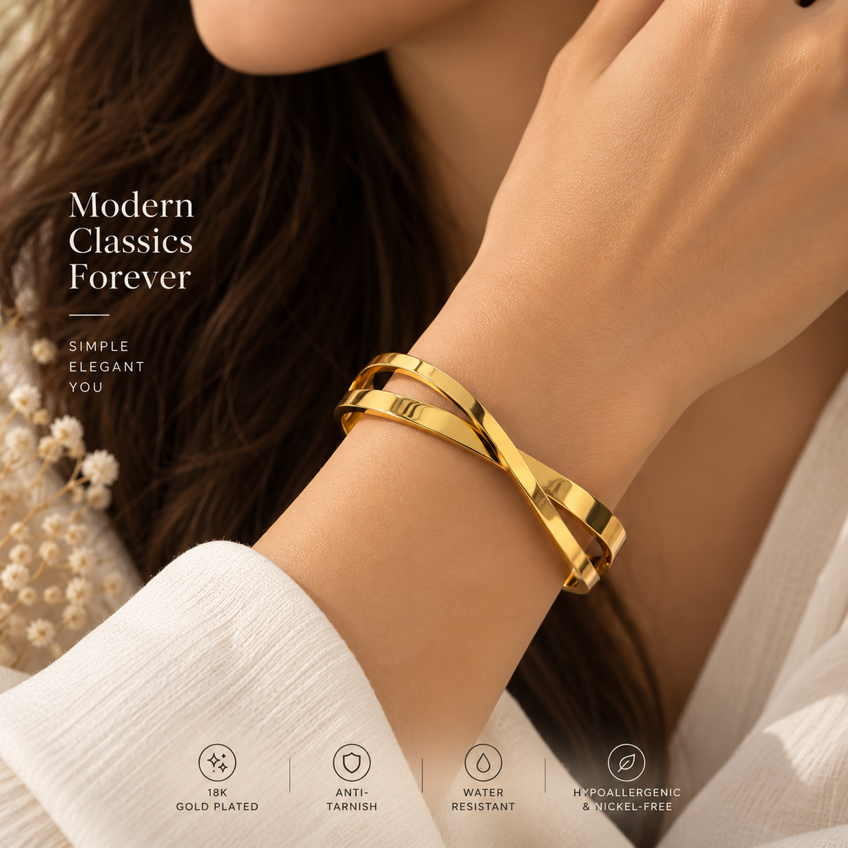 Infinity Twist Bangle