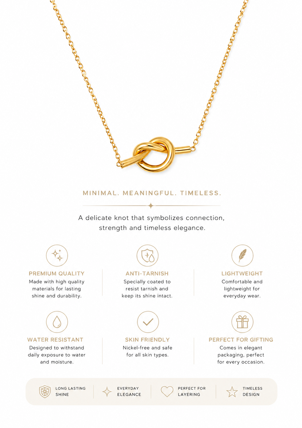 Knot Link Necklace