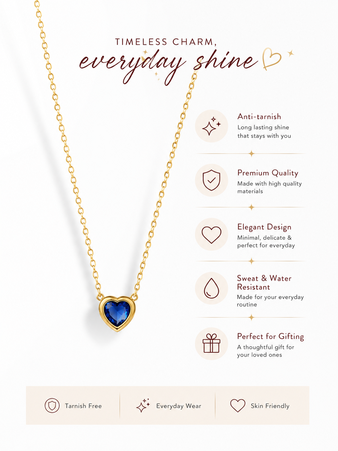 Heartstone Necklace