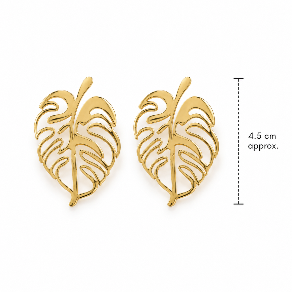 Monstera Leaf Statement Earrings