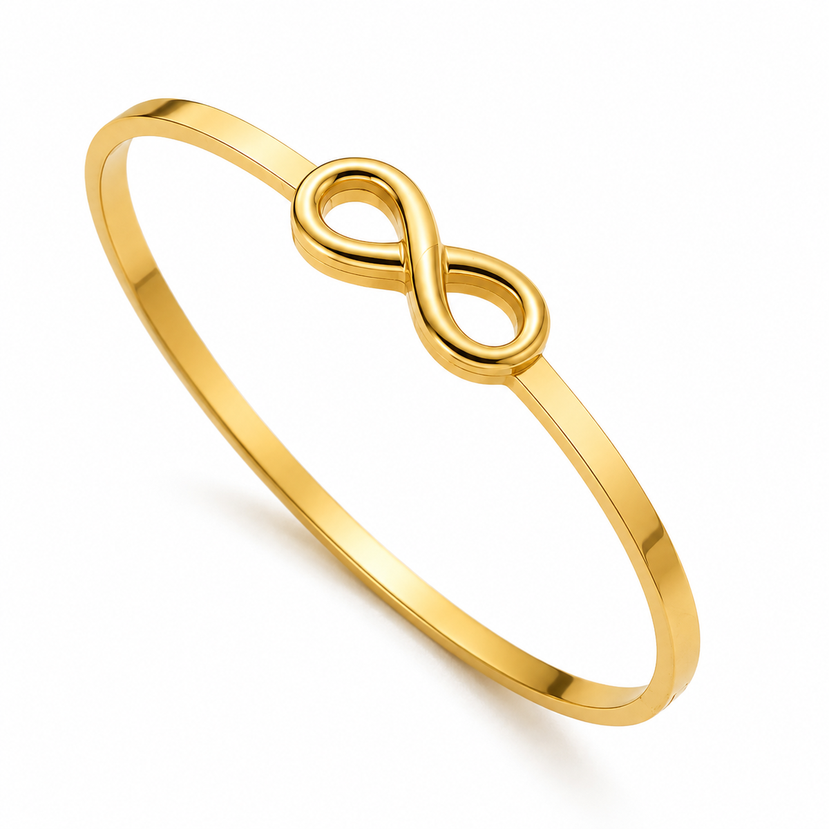 Infinity Charm Bangle