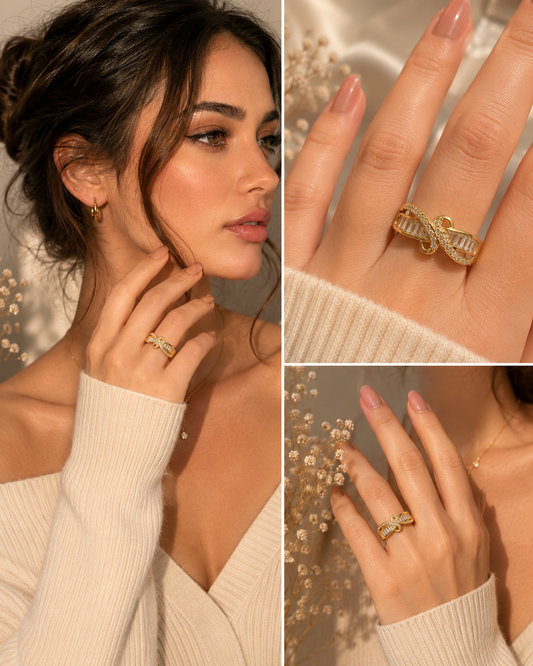 Celeste Knot Ring