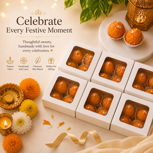 Laddoo Candle Gift Box