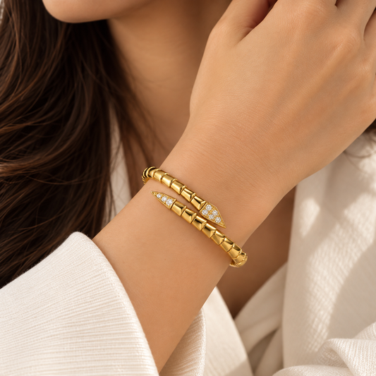 Serpentine Spark Bangle