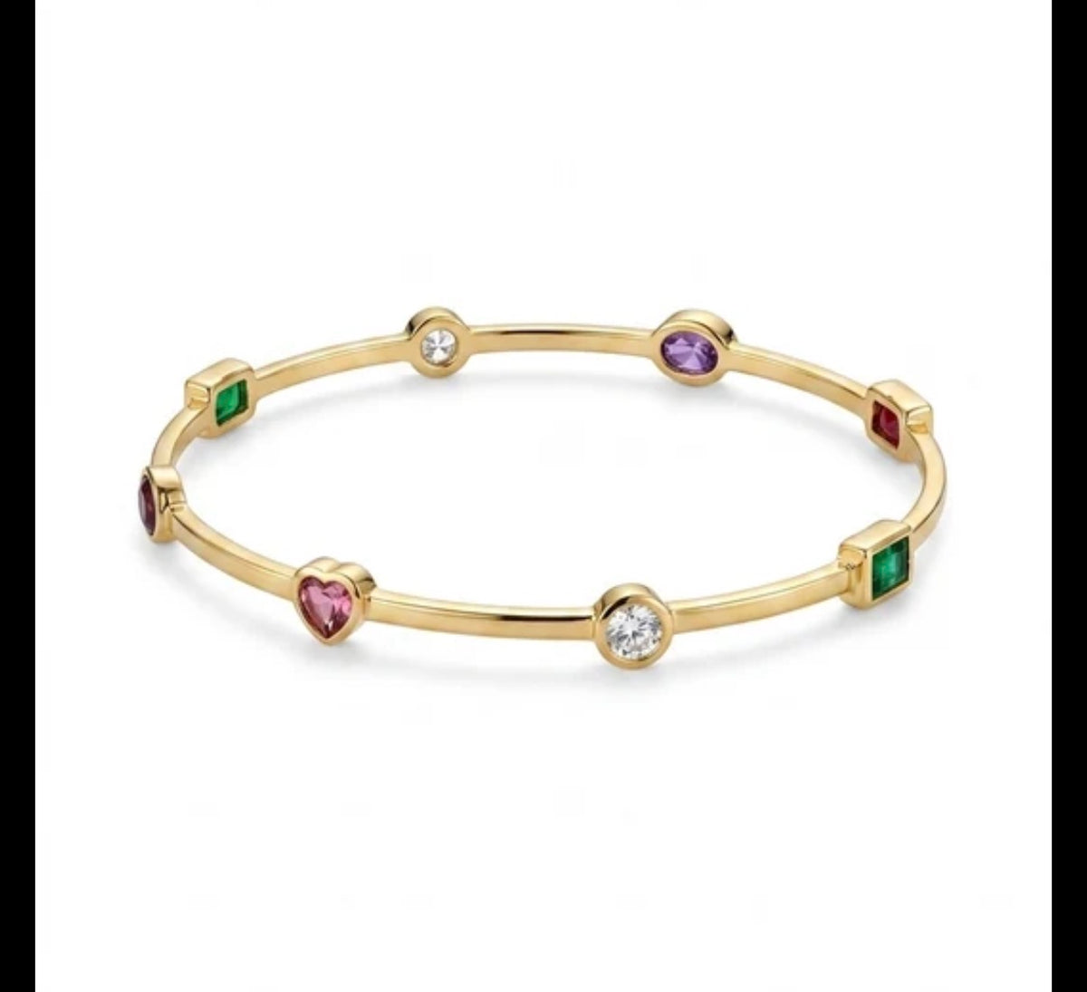 Rainbow Gem Bangle
